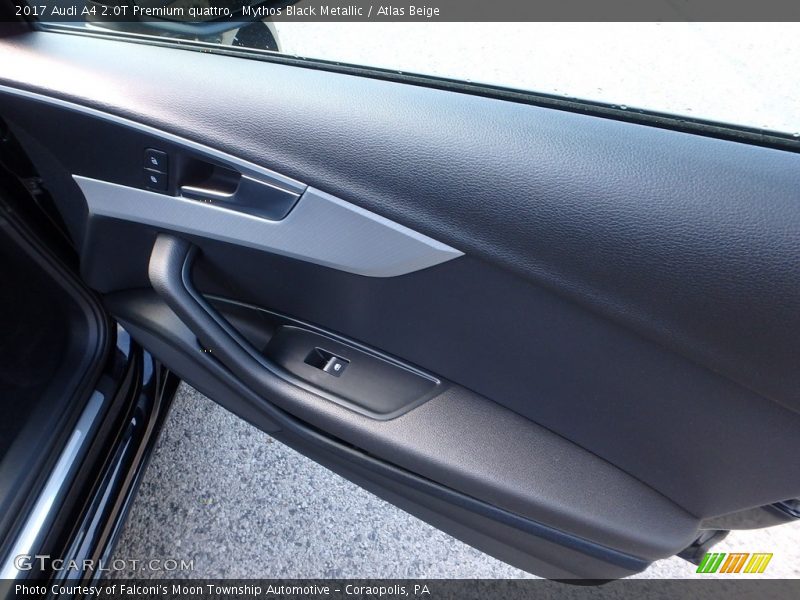 Mythos Black Metallic / Atlas Beige 2017 Audi A4 2.0T Premium quattro