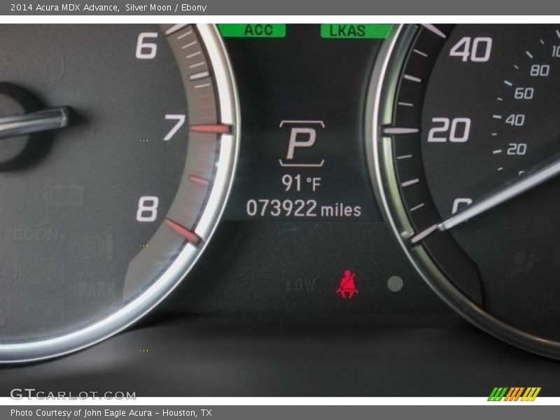 Silver Moon / Ebony 2014 Acura MDX Advance