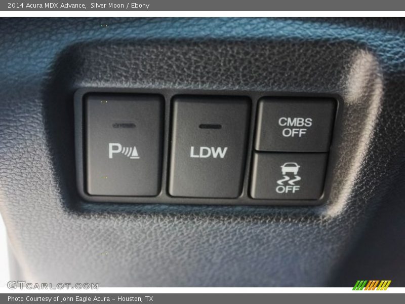 Silver Moon / Ebony 2014 Acura MDX Advance