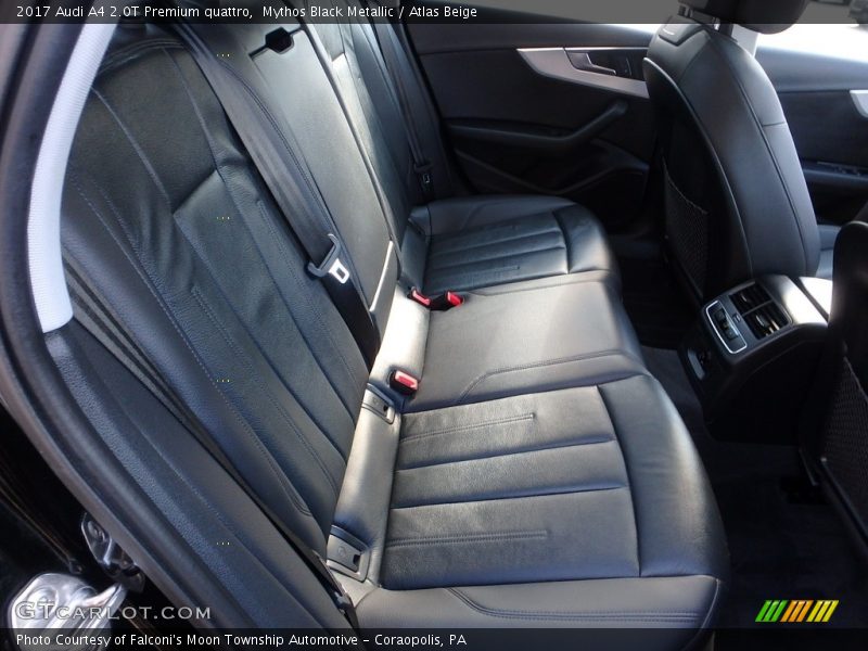 Mythos Black Metallic / Atlas Beige 2017 Audi A4 2.0T Premium quattro