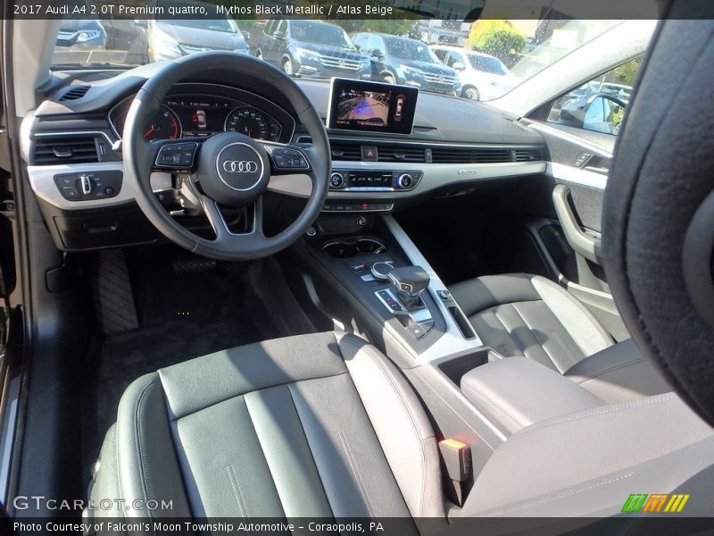 Mythos Black Metallic / Atlas Beige 2017 Audi A4 2.0T Premium quattro