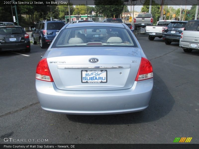 Ice Blue / Gray 2007 Kia Spectra LX Sedan