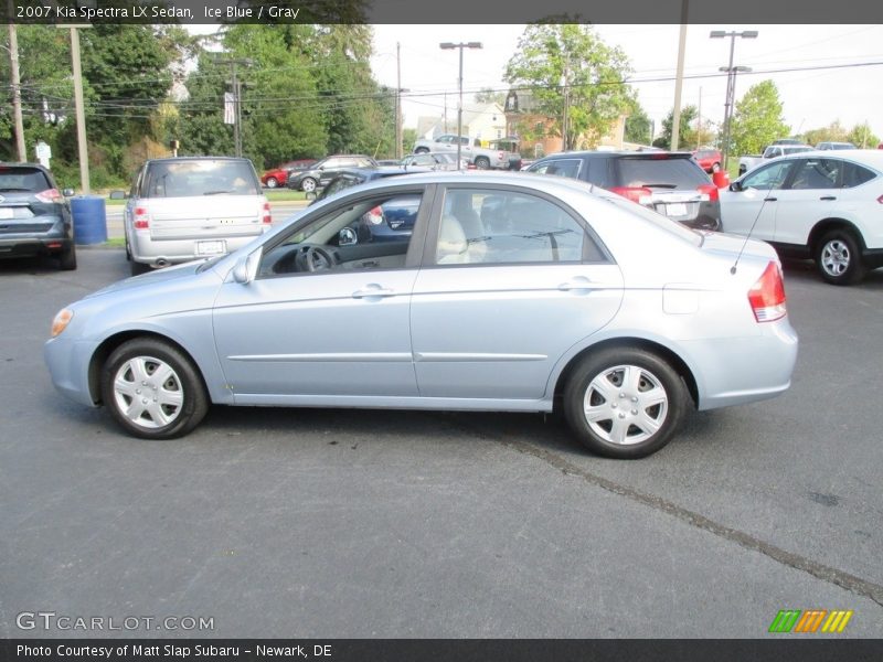 Ice Blue / Gray 2007 Kia Spectra LX Sedan