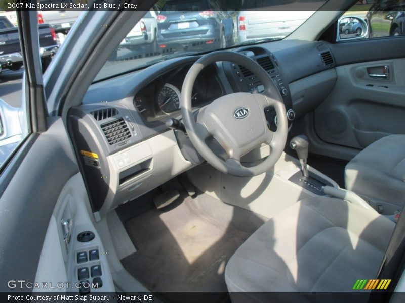 Ice Blue / Gray 2007 Kia Spectra LX Sedan