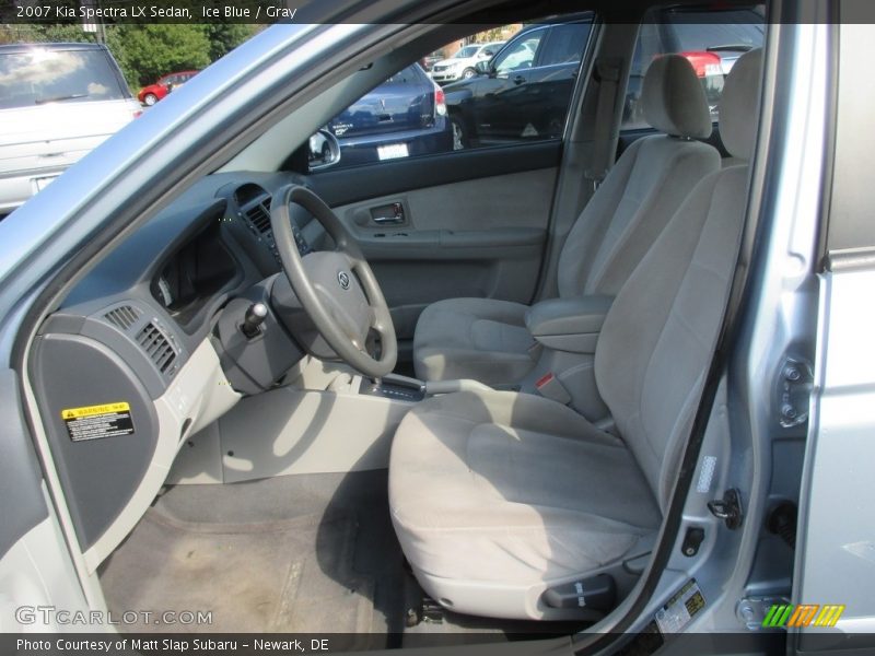 Ice Blue / Gray 2007 Kia Spectra LX Sedan