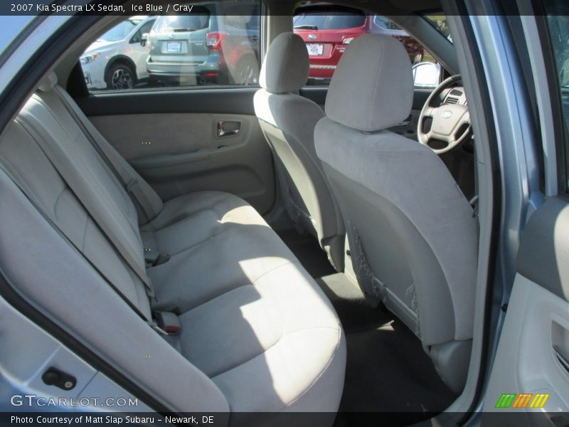 Ice Blue / Gray 2007 Kia Spectra LX Sedan