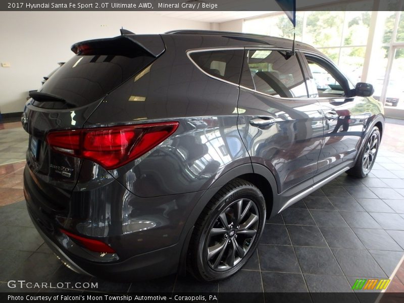 Mineral Gray / Beige 2017 Hyundai Santa Fe Sport 2.0T Ulitimate AWD