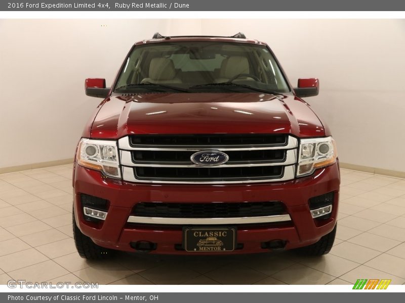 Ruby Red Metallic / Dune 2016 Ford Expedition Limited 4x4