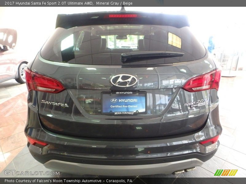 Mineral Gray / Beige 2017 Hyundai Santa Fe Sport 2.0T Ulitimate AWD
