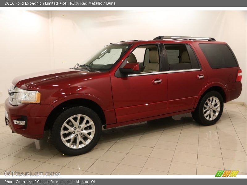 Ruby Red Metallic / Dune 2016 Ford Expedition Limited 4x4
