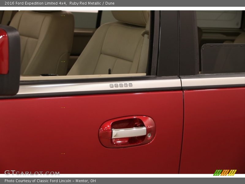 Ruby Red Metallic / Dune 2016 Ford Expedition Limited 4x4