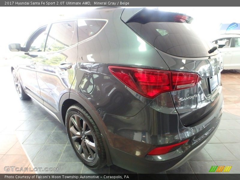 Mineral Gray / Beige 2017 Hyundai Santa Fe Sport 2.0T Ulitimate AWD