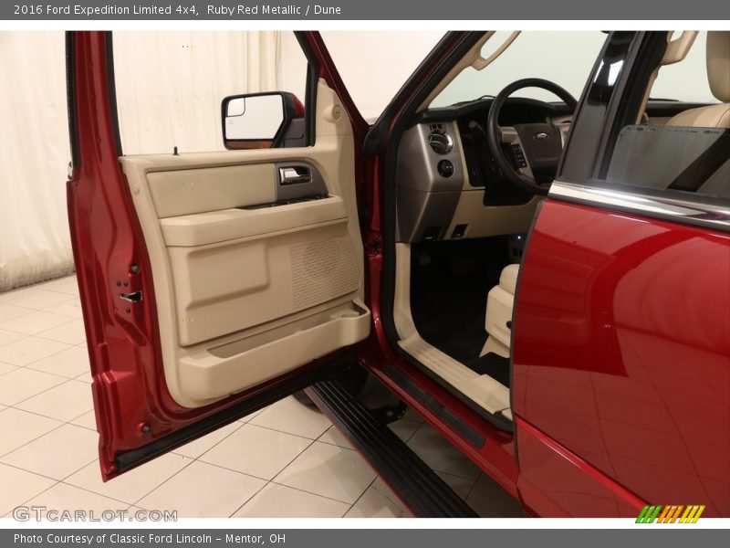 Ruby Red Metallic / Dune 2016 Ford Expedition Limited 4x4