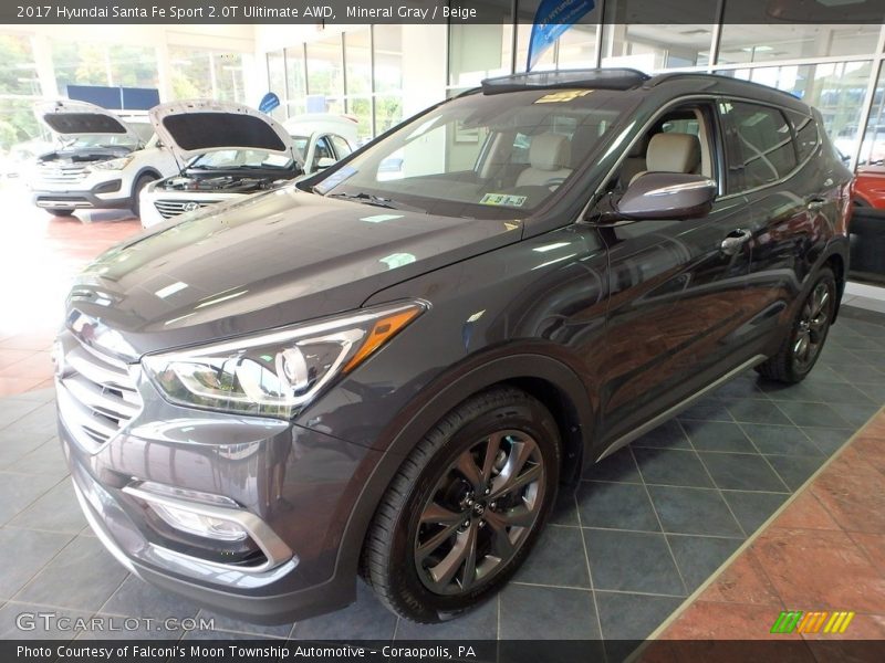 Mineral Gray / Beige 2017 Hyundai Santa Fe Sport 2.0T Ulitimate AWD