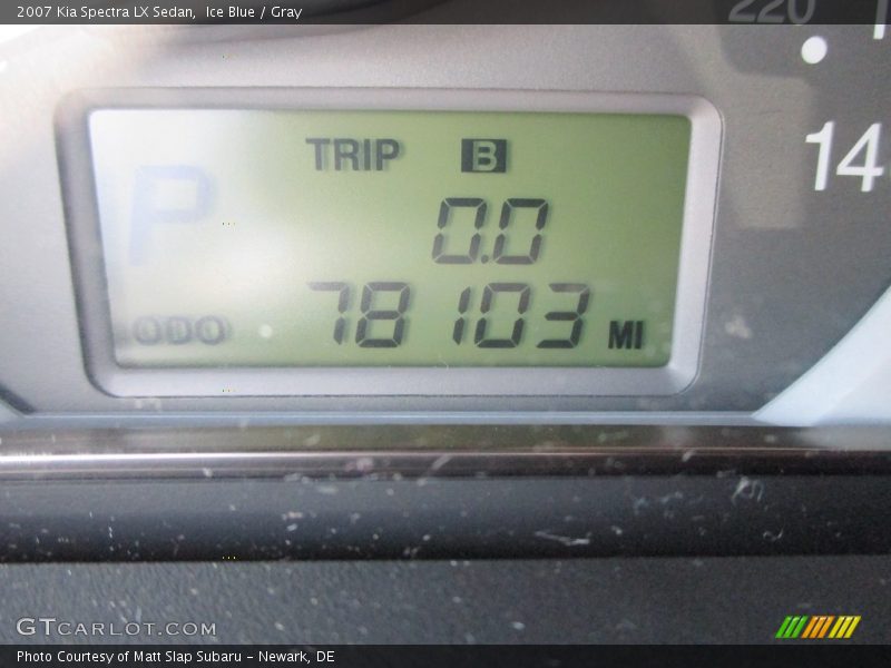 Ice Blue / Gray 2007 Kia Spectra LX Sedan