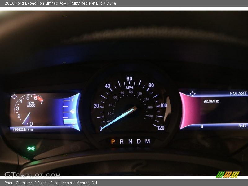 Ruby Red Metallic / Dune 2016 Ford Expedition Limited 4x4