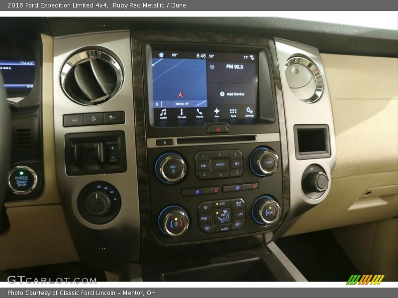 Ruby Red Metallic / Dune 2016 Ford Expedition Limited 4x4