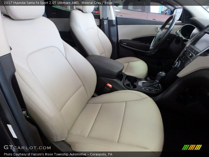 Mineral Gray / Beige 2017 Hyundai Santa Fe Sport 2.0T Ulitimate AWD