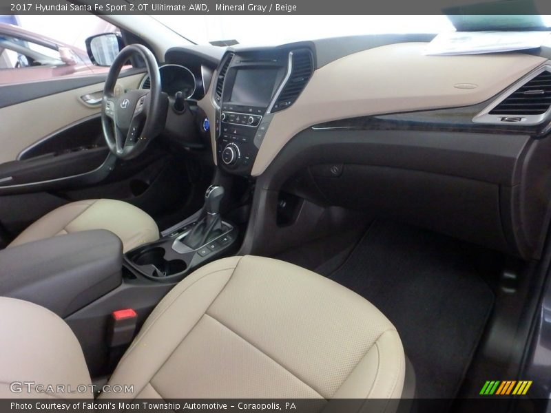 Mineral Gray / Beige 2017 Hyundai Santa Fe Sport 2.0T Ulitimate AWD