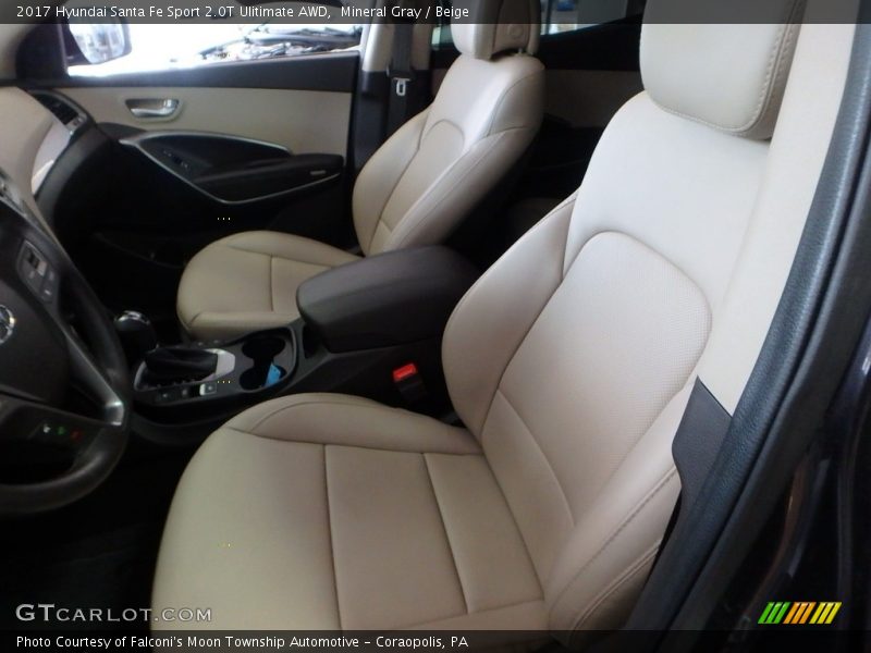 Mineral Gray / Beige 2017 Hyundai Santa Fe Sport 2.0T Ulitimate AWD