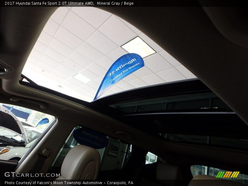 Mineral Gray / Beige 2017 Hyundai Santa Fe Sport 2.0T Ulitimate AWD