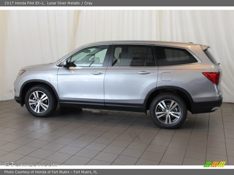 Lunar Silver Metallic / Gray 2017 Honda Pilot EX-L