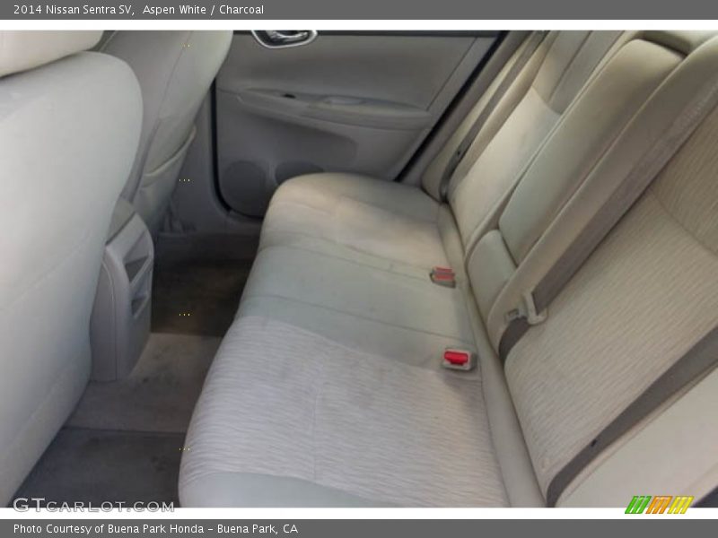 Aspen White / Charcoal 2014 Nissan Sentra SV