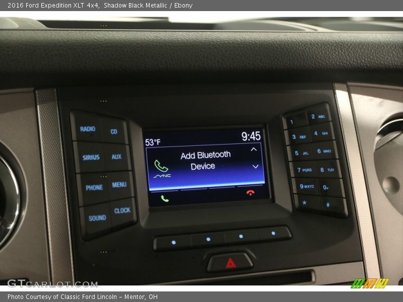 Controls of 2016 Expedition XLT 4x4