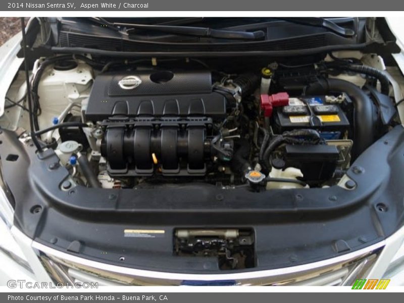 Aspen White / Charcoal 2014 Nissan Sentra SV