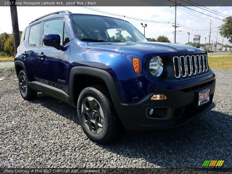 Jetset Blue / Black 2017 Jeep Renegade Latitude 4x4