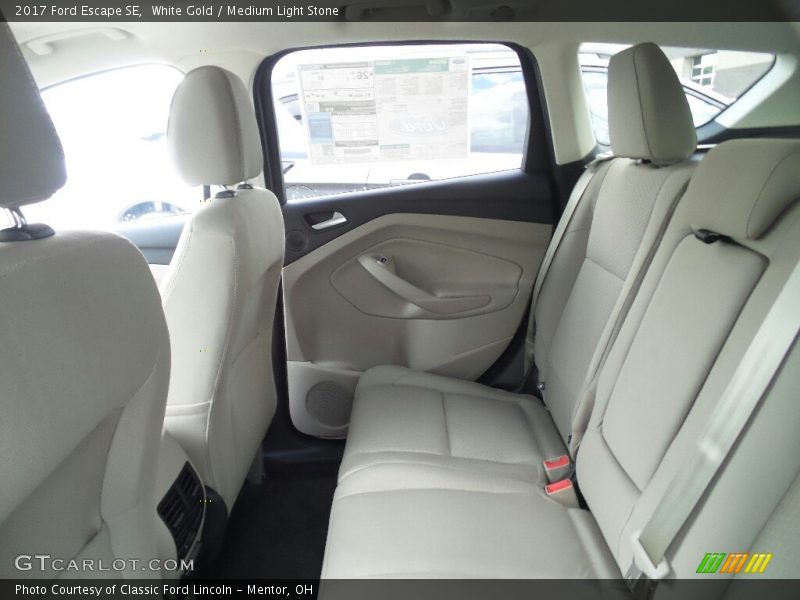 White Gold / Medium Light Stone 2017 Ford Escape SE