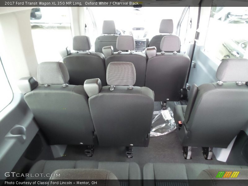 Oxford White / Charcoal Black 2017 Ford Transit Wagon XL 350 MR Long