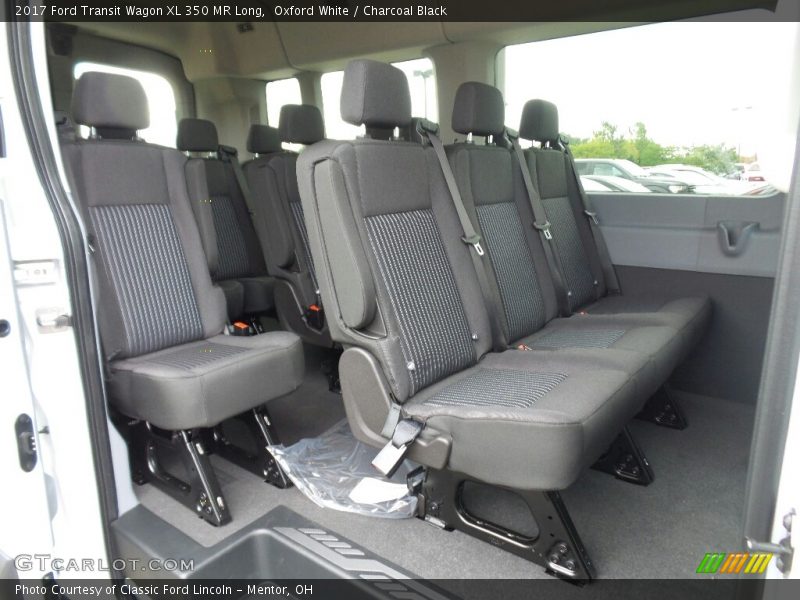Oxford White / Charcoal Black 2017 Ford Transit Wagon XL 350 MR Long