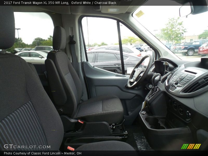 Oxford White / Charcoal Black 2017 Ford Transit Wagon XL 350 MR Long