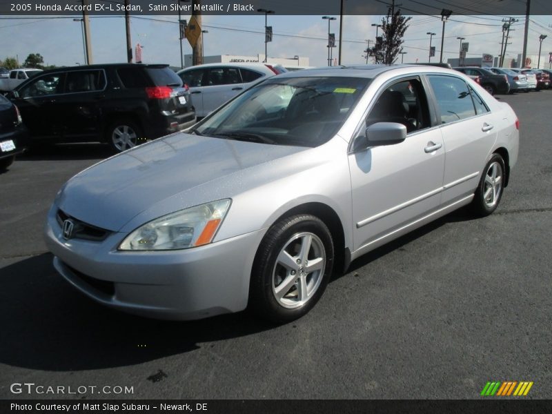 Satin Silver Metallic / Black 2005 Honda Accord EX-L Sedan