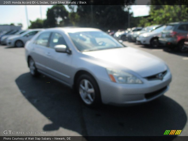 Satin Silver Metallic / Black 2005 Honda Accord EX-L Sedan