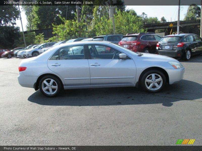 Satin Silver Metallic / Black 2005 Honda Accord EX-L Sedan