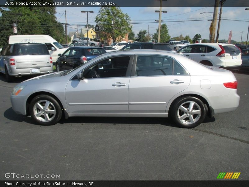 Satin Silver Metallic / Black 2005 Honda Accord EX-L Sedan