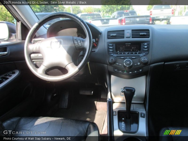 Satin Silver Metallic / Black 2005 Honda Accord EX-L Sedan