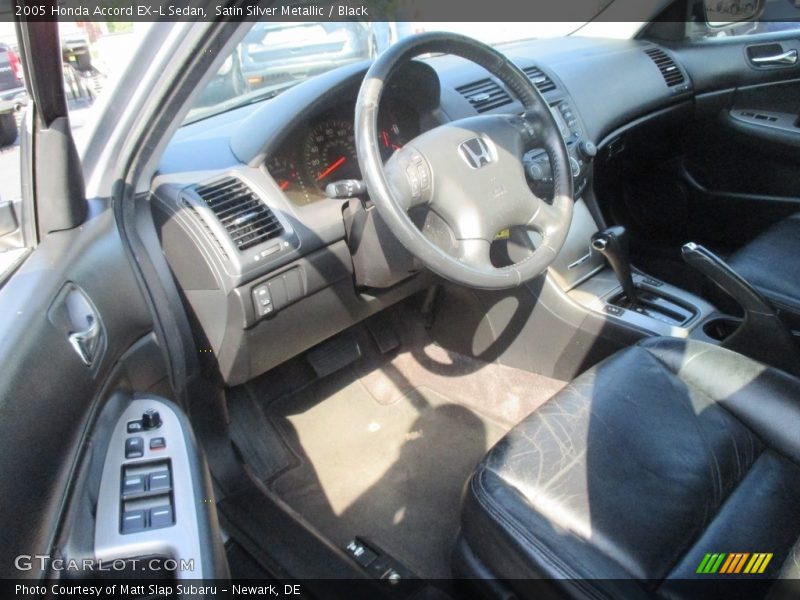 Satin Silver Metallic / Black 2005 Honda Accord EX-L Sedan