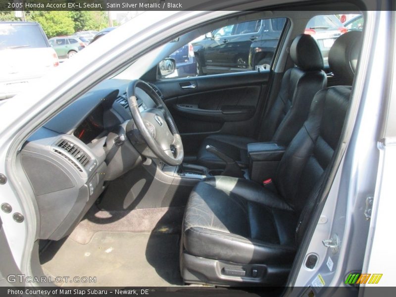 Satin Silver Metallic / Black 2005 Honda Accord EX-L Sedan