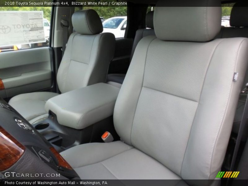 Blizzard White Pearl / Graphite 2018 Toyota Sequoia Platinum 4x4
