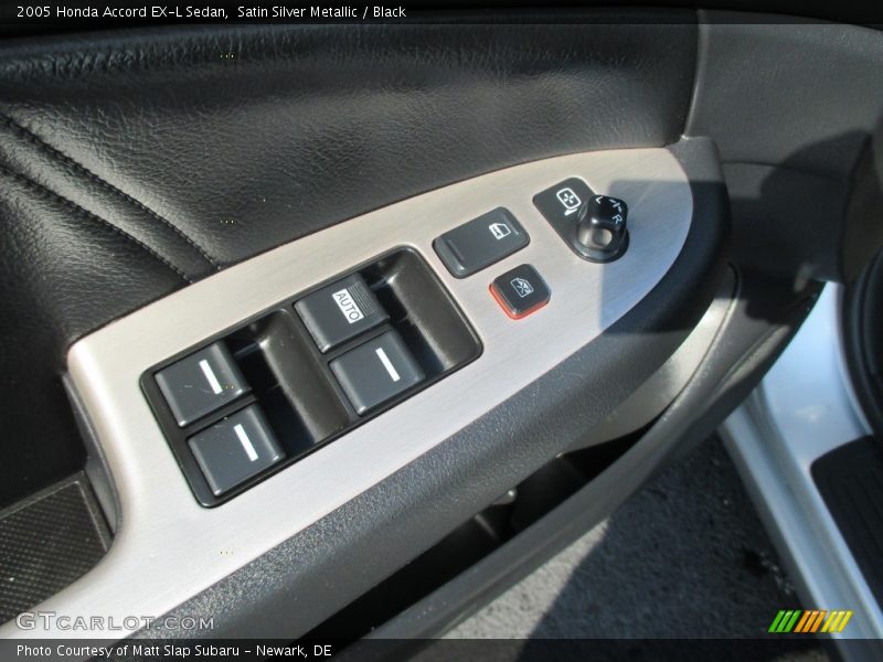 Satin Silver Metallic / Black 2005 Honda Accord EX-L Sedan