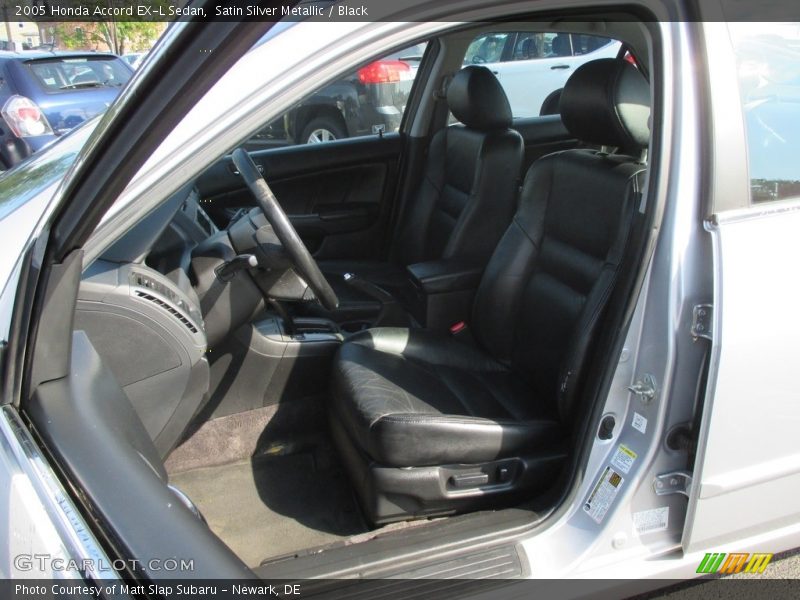 Satin Silver Metallic / Black 2005 Honda Accord EX-L Sedan