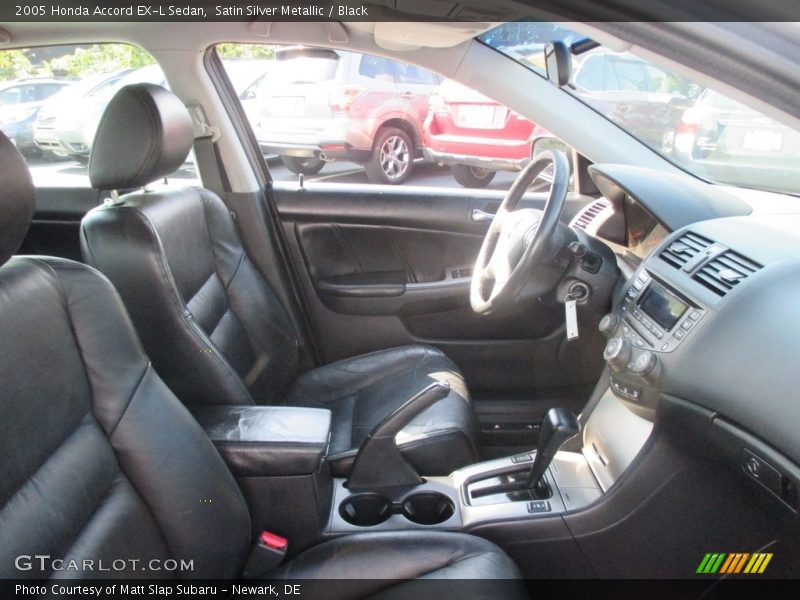 Satin Silver Metallic / Black 2005 Honda Accord EX-L Sedan