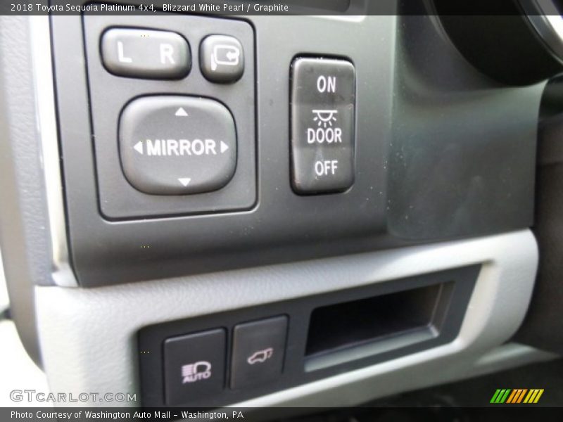 Controls of 2018 Sequoia Platinum 4x4