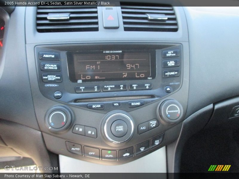 Satin Silver Metallic / Black 2005 Honda Accord EX-L Sedan