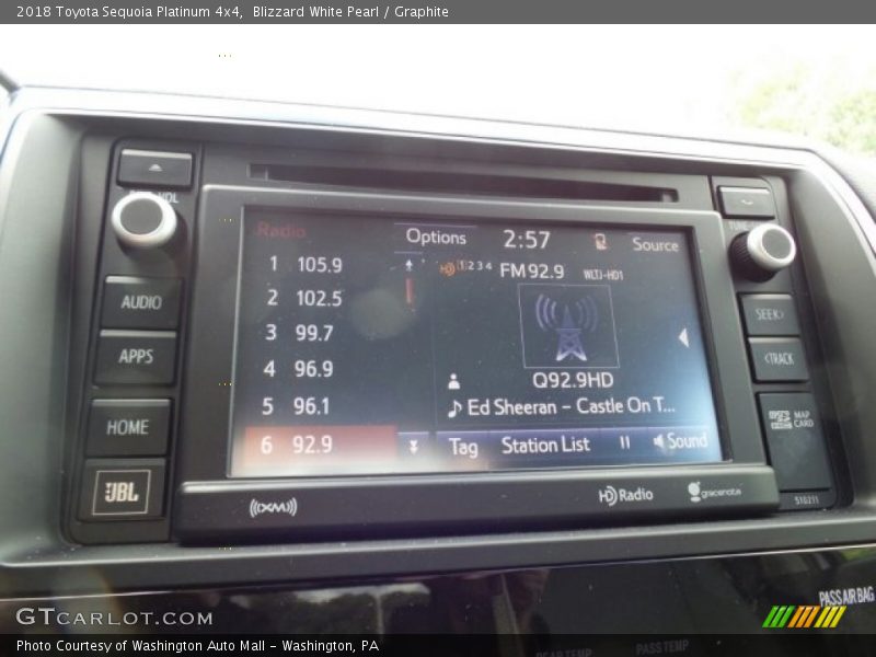 Controls of 2018 Sequoia Platinum 4x4