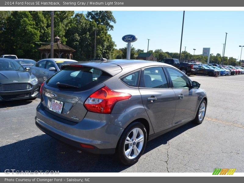 Sterling Gray / Medium Light Stone 2014 Ford Focus SE Hatchback
