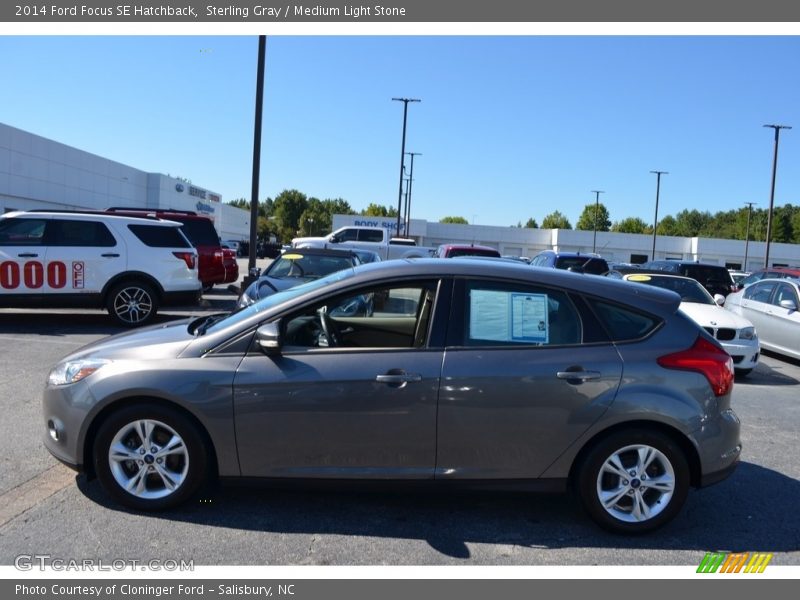 Sterling Gray / Medium Light Stone 2014 Ford Focus SE Hatchback